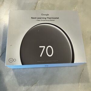 Google Nest Learning Thermostat 4th Gen - Polished Silver